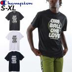 チャンピオン 半袖 Tシャツ メンズ Champion E-MOTION バスケットボール 吸汗速乾 抗菌防臭 プリントT クルーネック 男性用 バスケシャツ /C3-ZB314