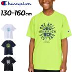 チャンピオン キッズ ジュニア 半袖 Tシャツ 130-160cm 子供服 Champion BASKETBALL バスケットボールウェア ミニバス 吸汗速乾 抗菌 防臭 半袖シャツ /CK-CB336
