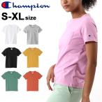 Tシャツ 半袖 レディース チャンピオン champion ポケットTEE 女性 半袖シャツ 無地 タウンユース スポーツカジュアル ポケT ワンポイント シンプル /CW-M321