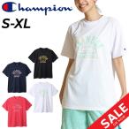 ショッピングチャンピオン tシャツ チャンピオン 半袖 Tシャツ レディース Champion E-MOTION バスケットボール スポーツウェア 吸汗速乾 抗菌防臭 女性 トップス バスケ プリントT /CW-XB322