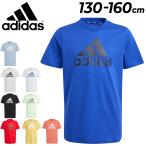 アディダス 半袖 Tシャツ キッズ 140-160cm 子供服 adidas ESS BL TEE ジュニア スポーツウェア ビッグロゴ プリントT 子ども 運動 トップス ロゴT /ECN71