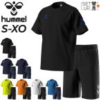 ショッピング上下 ヒュンメル トレーニングウェア メンズ 上下 hummel 半袖Tシャツ ハーフパンツ セットアップ 大きいサイズ サッカー ハンドボール /HAY2133-HAY6021HP