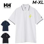 ヘリーハンセン 半袖 ポロシャツ メンズ HELLYHANSEN グラフィックポロ 速乾 ドライ UPF50+ 遮熱 カノコポロ 半そで 半袖シャツ アウトドアウェア /HE32645
