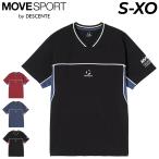  Descente Move спорт рубашка с коротким рукавом мужской женский MOVESPORT by DESCENTEp Ractis рубашка унисекс волейбол спорт рубашка /SV6SHT10U