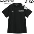  Descente короткий рукав pi стерео мужской женский MOVESPORT by DESCENTEpi стерео рубашка волейбол одежда унисекс тянуть over половина .. бок сетка /SV6SWB02U
