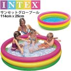  домашний бассейн винил бассейн Kids бассейн Inte ksINTEX Sunset g трос -ru114cm×25cm/ водные развлечения детский baby бассейн двор /U57412