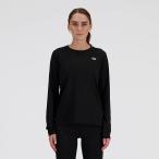  New balance футболка с длинным рукавом женский Newbalance Sport Essentials бег одежда марафон jo серебристый g наземный тренировка женский /WT41225-BK