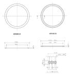 TOTO AFKA016+AFKA014. фляжка резина прокладка . шайба комплект ( диаметр 100mm. фляжка для ) осушение . вокруг 
