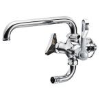 SANEI(三栄水栓) E2310-13 厨房用二口横形自在水栓 [共用形]