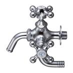 SANEI(三栄水栓) JF12YK-13 万能二口横水栓(固定コマ仕様) 寒冷地用