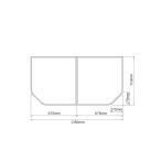 ノーリツ KGTSH03 ふろふた FA-GLB1480-WH/