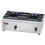 リンナイ RSB-206N-13A 業務用ガスコンロ 都市ガス用 2口 内炎バーナータイプ