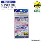 わかさぎ仕掛 ASG001 全長78cm 細地金袖針 ワカサギ釣り わかさぎ 仕掛け PRO MARINE