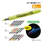 シャチハタ イレグイマーカー 6色セット ルアー ペイント ケイムラ 蛍光 加工 ペン 釣り フィッシング Artline
