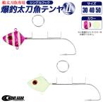 爆釣太刀魚テンヤ2 シングルフック 船太刀魚専用 タチウオテンヤ 餌巻きステン付 WAVE GEAR 釣り具