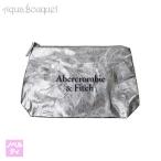 ノベルティ アバクロンビー＆フィッチ コスメティック ポーチ シルバー ABERCROMBIE ＆ FITCH COSMETIC POUCH SILVER[7um]