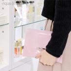 ヒューゴボス レター クラッチ バッグ クリア×ベビーピンク HUGO BOSS LETTER CLUTCH BAG CLEAR×BABY PINK [ノベルティ] ブランド コンパクト 持ち運び