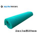 グリーンマット 厚20mm 2mx1m 大判ロールマット 送料無料 管理140