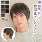 ウィッグ メンズ 男性 ショート 短髪 ウイッグ ウイック 金髪 黒髪 男装 フルウィッグ ウルフ マッシュ ブラウン ベージュ 女性 自然 かつら 安い 韓国 コスプレ
