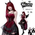 . женщина De Ville костюмированная игра демон sexy 5 позиций комплект кринолин чёрный красный демон ... Halloween костюм взрослый женский симпатичный угол One-piece Elf. уголок колено носки имеется 