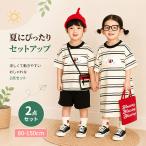 セットアップ キッズ 兄妹 お揃い 上下セット 半袖 シ