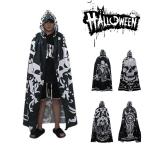  Halloween костюм . бог манто маскарадный костюм взрослый ребенок для мужчин и женщин мужской женский чёрный . манто костюмированная игра костюм .. учебное заведение праздник культура праздник пьеса Event подарок 