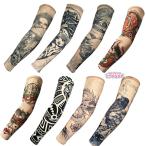 [4 шт. комплект ] татуировка рисунок ta палец на ноге гетры для рук охлаждающий рука покрытие солнцезащитное средство ta палец на ноге рукав вентиляция . пот скорость . для мужчин и женщин свободный размер тонкий прохладный UV cut ультрафиолетовые лучи предотвращение 