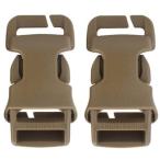 WOSPORT ITWタイプクイックアタッチバックル 2Pcs TAN