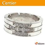 Cartier カルティエ リング 指輪 ホワイトゴールド WG750 ダイヤモンド タンクフランセーズ WG K18 アクセサリー 表記サイズ48 送料込み