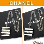 大特価セール　CHANEL　シャネル　ネックレス　ペンダント　リバーシブル　2way　ボーダー　ゴールド×ブラック　アクセサリー