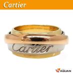 カルティエ Cartier トリニティリング マストエッセンス スリーカラーゴールド K18 YG WG PG リング 指輪 表記サイズ51 アクセサリー 送料込み