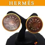 HERMES エルメス イヤリング セリエ シェル ブラックシェル×ゴールド アクセサリー