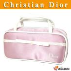 Christian Dior クリスチャンディオール ディオール Dior parfums コスメポーチ ナイロン ピンク 未使用