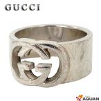 GUCCI　グッチ　リング　指輪　インターロッキングG　AG925　シルバー　メンズ　大きいサイズ　男女兼用　アクセサリー　