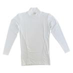 アンダーシャツ 長袖 ハイネック 野球 フィット ストレッチ 野球アンダー ウェア シャツ 白 ホワイト メンズ