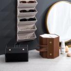 ショッピングメガネケース メガネケース サングラス 壁掛け収納 折りたたみ コンパクト　収納ケース 眼鏡収納ボックス 壁掛けケースPUレザー 擦り傷防止 旅行用 車用 持ち運び便利