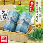 お歳暮 御歳暮 お年賀 御年賀 ギフト お茶 プレゼント 緑茶 送料無料 静岡茶 カテキン 七宝富士缶2本箱入