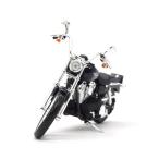 ハーレーダヴィッドソン　HARLEY-DAVIDSON　2006FXDB1ストリートボブ　ダイキャストモデル　バイク　ミニカー　ブラック×ネイビー　Maisto　マイスト　1：12