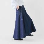 ショッピングロングスカート セール【30%OFF】オアスロウ or slow デニム ペインター ロング スカート 00-4127-same1 レディース【☆】