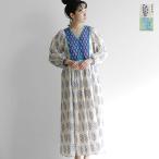 ヌキテパ ne Quittez pas エスニック プリント ギャザー ドレス ワンピース Cotton Voile Ethnic Combination Print Gather Dress 010400ce1-41zd6 2025ss新作