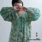 サラマリカ Sara Mallika  コットン ペイズリー 花柄プリント ワンピース 020461sb1 レディース  春夏 2026ss新作