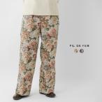 フィルデフェール FIL DE FER ビッグフラワー ジャガード イージー パンツ 10-1-04-206-5-2 レディース
