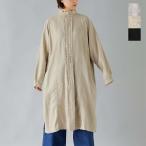 ショッピングフリル セール【40%OFF】ヴラスブラム Vlas Blomme ブラッシュド リネンコットン フリルスタンドカラー ドレス 13225105 レディース【☆】