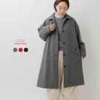 セール【50%OFF】イナ ina ウール フラノ 襟タブ付き 後ろタック コート 254114 レディース
