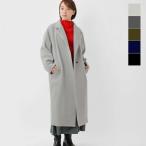 ミズイロインド mizuiro ind ウール ブレンド スタンドカラー コート 3-270051 サイズ・カラー交換初回無料 2025aw新作 【クーポン対象】