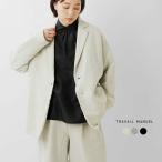 ショッピングウール セール【30%OFF】トラバイユマニュアル TRAVAIL MANUEL ウールリネンミルド ラスティック ジャケット 4019 レディース【☆】