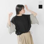 【40%OFF】シアントーキョー CYAN TOKYOストライプ コンビ ドロスト トップス 501328 レディース