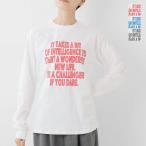 ル メランジュ Le Melange  ウルトラコットン ラバープリント ロングスリーブ Tシャツ 8551001 レディース  2025aw新作 【クーポン対象】