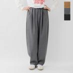 ショッピング新作 ル メランジュ Le Melange  ウールミックス ダブルクロス フロントタック パンツ 8553503 レディース  2025aw新作 【クーポン対象】