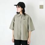 フレッド ペリー FRED PERRY  コットン ビッグカラー シャツ Placket Detail Shirt g7143 レディース 2024ss新作